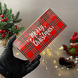Коробка для солодощів 16х16х8 см Merry Christmas, фото 4