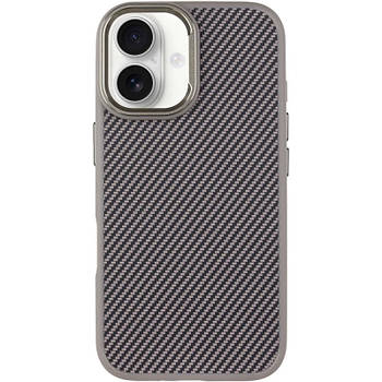 Чохол накладка Carbon with MagSafe для Apple iPhone 16 Grey
