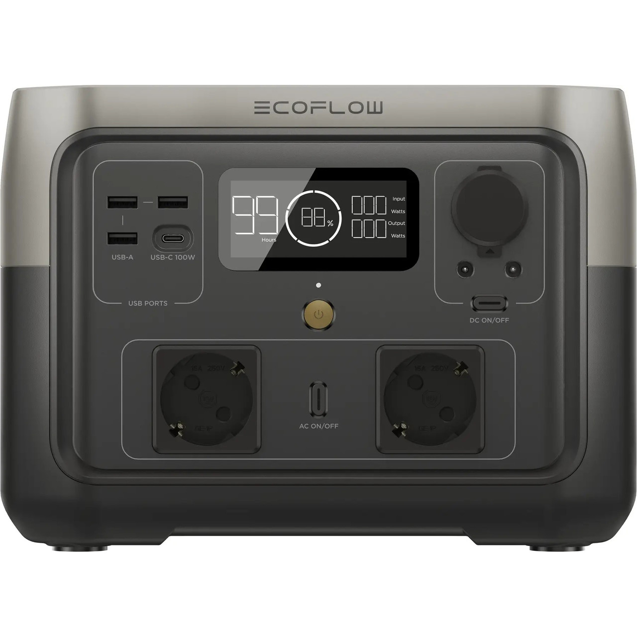Зарядна станція EcoFlow River 2 Max_EU ( темно-сірий з чорним ) DS