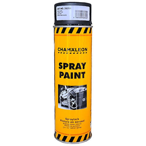 Акрилова автоемаль спрей для дисків чорна матова Chamaleon Wheel Spray Paint Matt Black RAL 9005M 500мл, фото 1