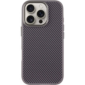 Чохол накладка Carbon with MagSafe для Apple iPhone 16 Pro Grey