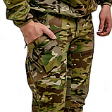 Брюки тактичні вологозахисні 5 LEVEL  505SQUARE в кольорі мультикам, фото 2