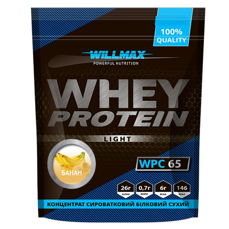 Willmax Whey Protein Light 65 % 1000 g Банан