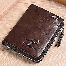 Портмане Carteira Masculina Luxury AIKS KANGAROO колір шоколад