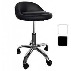 БАРНЕ КРІСЛО СТІЛЕЦЬ табурет на коліщатках зі спинкою кругле Bonro B-498 чоне для кухні бару салону манікюру