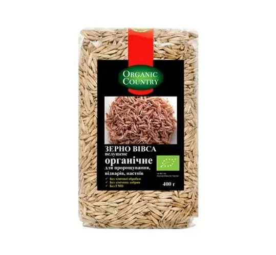 Зерно овса неочищенное органическое Organic Country, 400 г (ID ...