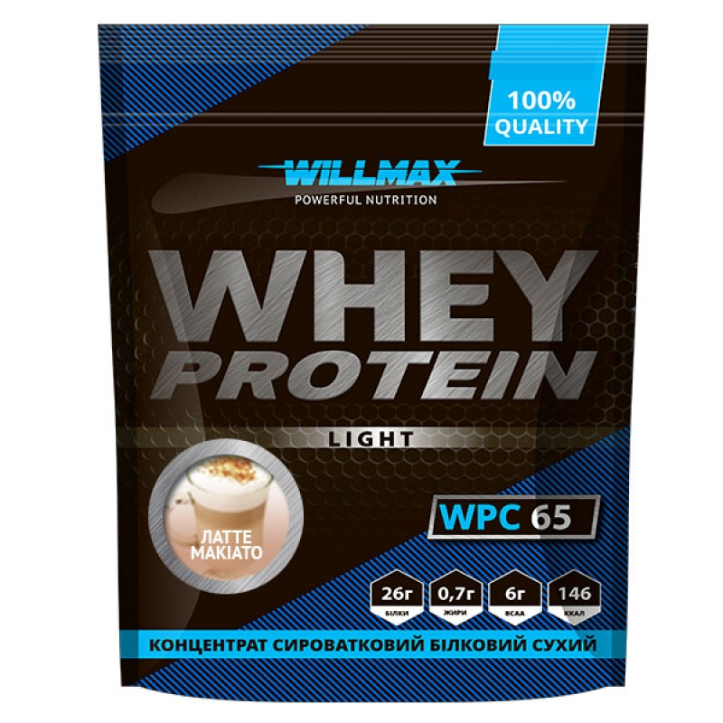 Willmax Whey Protein Light 65 % 1000 g Лате Макіато