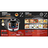 Електрична мультиварка мультикухар zepline zp-060 для дому Мультиварка-скороварка 6 л 12 програм, фото 7