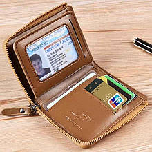 Портмане Carteira Masculina Luxury AIKS KANGAROO колір Reddish Brown