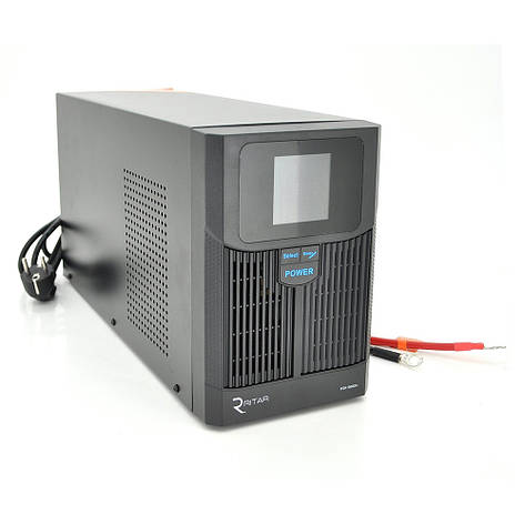 ДБЖ з правильною синусоїдою RITAR RTSW-1500 LCD (1000Вт), 24В, під зовнішній АКБ, Q1 (500*245*350) 14,9 кг, фото 1