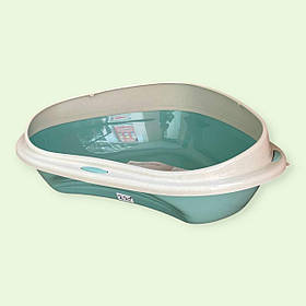 Туалет пластиковий кутовий для котів з високими бортами 49х40х17,5 см Georplast Shuttle Corner