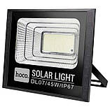 Лампа вулична HOCO DL07 Plus із сонячною панеллю, чорна, фото 2