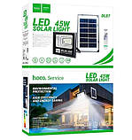 Лампа вулична HOCO DL07 Plus із сонячною панеллю, чорна, фото 8