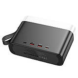 УМБ портативне зарядне Power Bank HOCO Masterfull J94A 50000 mAh 2USB, 2Type-C, QC, чорне, фото 5