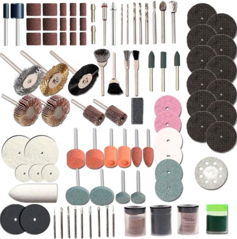 Набір шліфувальних насадок для гравера, дримера, бормашини Dremel Hilda 9423, 248 шт., фото 1