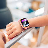 Смарт-годинник дитячий HOCO Y101 4G GPS, рожевий, фото 3