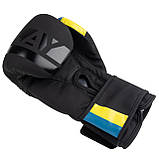 Боксерські рукавиці PowerPlay 3021 Чорні 10 унцій (283г.) для спортсменів від 8 років до 60 кг., фото 5