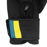 Боксерські рукавиці PowerPlay 3021 Чорні 10 унцій (283г.) для спортсменів від 8 років до 60 кг., фото 8