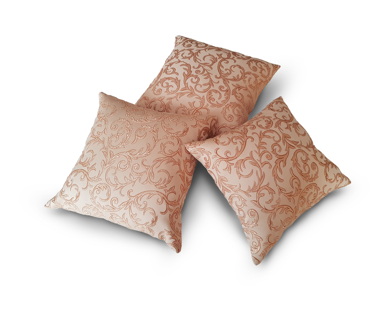 Комплект подушок Вензель бежеві, 3 шт., фото 1