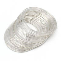 Дріт з Пам'яттю Сталевий для Браслетів 60х1 мм 100 Витков Колір Срібло