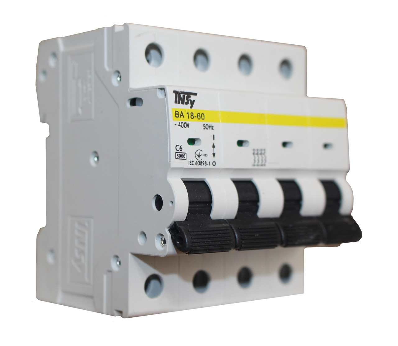 Модульний автоматичний вимикач ВА18-60 4Р 6А 6кА х-ка C, фото 1
