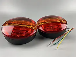 Ліхтар LED задній універсальний круглий 24 В 135 мм