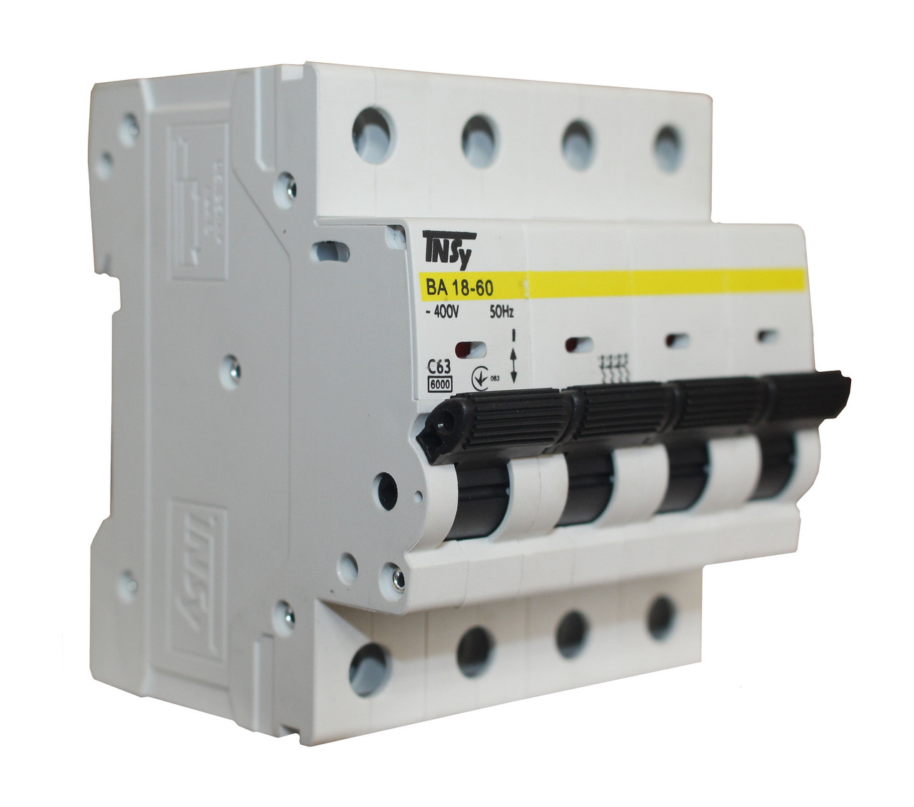 Модульний автоматичний вимикач ВА18-60 4Р 63А 6кА х-ка C, фото 1