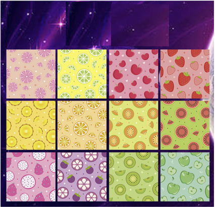 Папір для оригамі з фруктами 15 х 15 см 50 аркушів