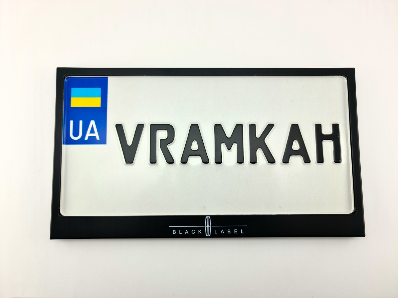 Номерна рамка для авто Lincoln Blacklabel black, рамка під американський номер