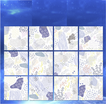 Папір для оригамі 15х15 см Мемфіс 50 аркушів