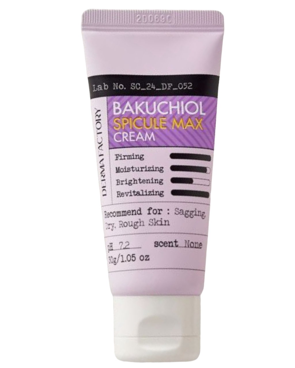 Derma Factory Омолоджуючий крем з бакучиолом 1% та спікулами 2% Bakuchiol Spicule Max Cream 30 ml