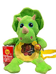 Рюкзак із цукерками Chupa Chups динозавр Dino Backpack Tricoratops
