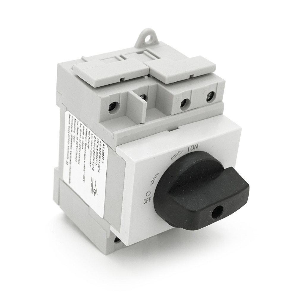 Поворотний вимикач зовнішнього монтажу HGN4-NL1-16, DC1000V, 16A, 4P, Grey, фото 1