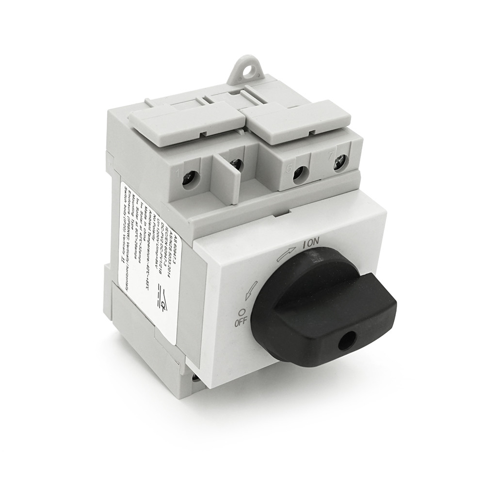Поворотний вимикач зовнішнього монтажу HGN4-NL1-32, DC1000V, 32A, 4P, IP66, Grey, фото 1