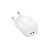 Мережевий зарядний пристрій Baseus GaN5 Fast Charger(mini) 1C 30W EU White, Power Delivery, Quick Charge 3.0, фото 3