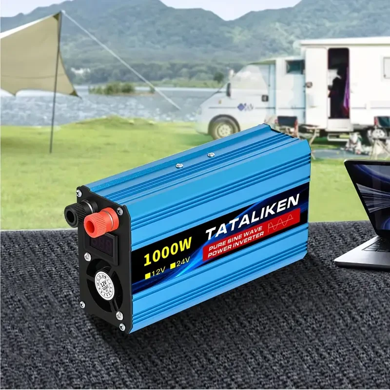 Інвертор 12V-220V TATALIKEN 1000W, перетворювач напруги, чиста синусоїда, 1000 Вт