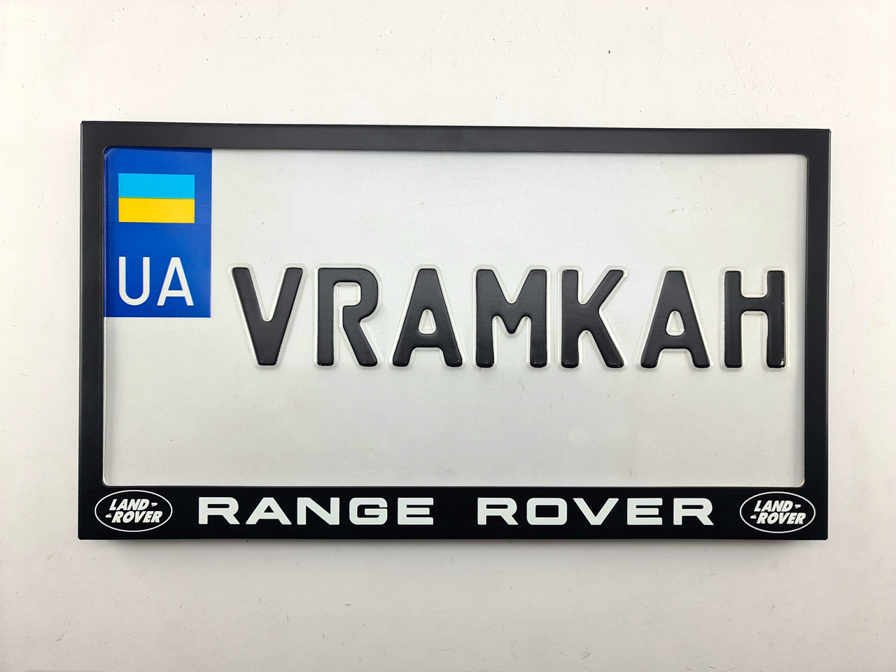Номерна рамка для авто Range Rover black logo, рамка під американський номер