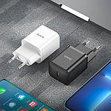 Мережевий зарядний пристрій HOCO N27 Innovative single port PD20W charger Black, 20W, Type-C, швидка зарядка, фото 5