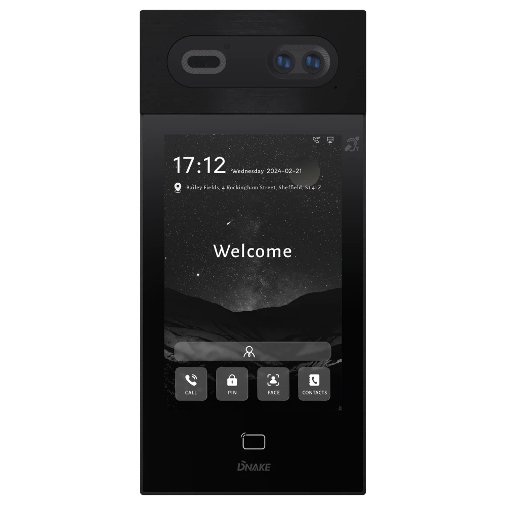 8-дюймова виклична панель Android із функцією розпізнавання обличчя Dnake S617