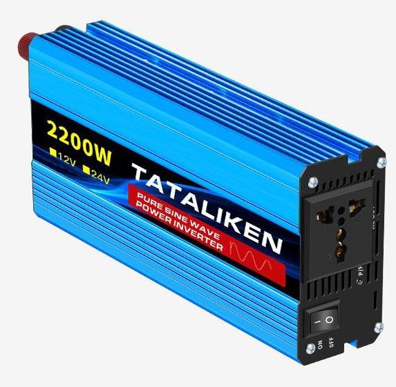 Інвертор 12V-220V TATALIKEN 2200W, перетворювач напруги, чиста синусоїда, 2200 Вт