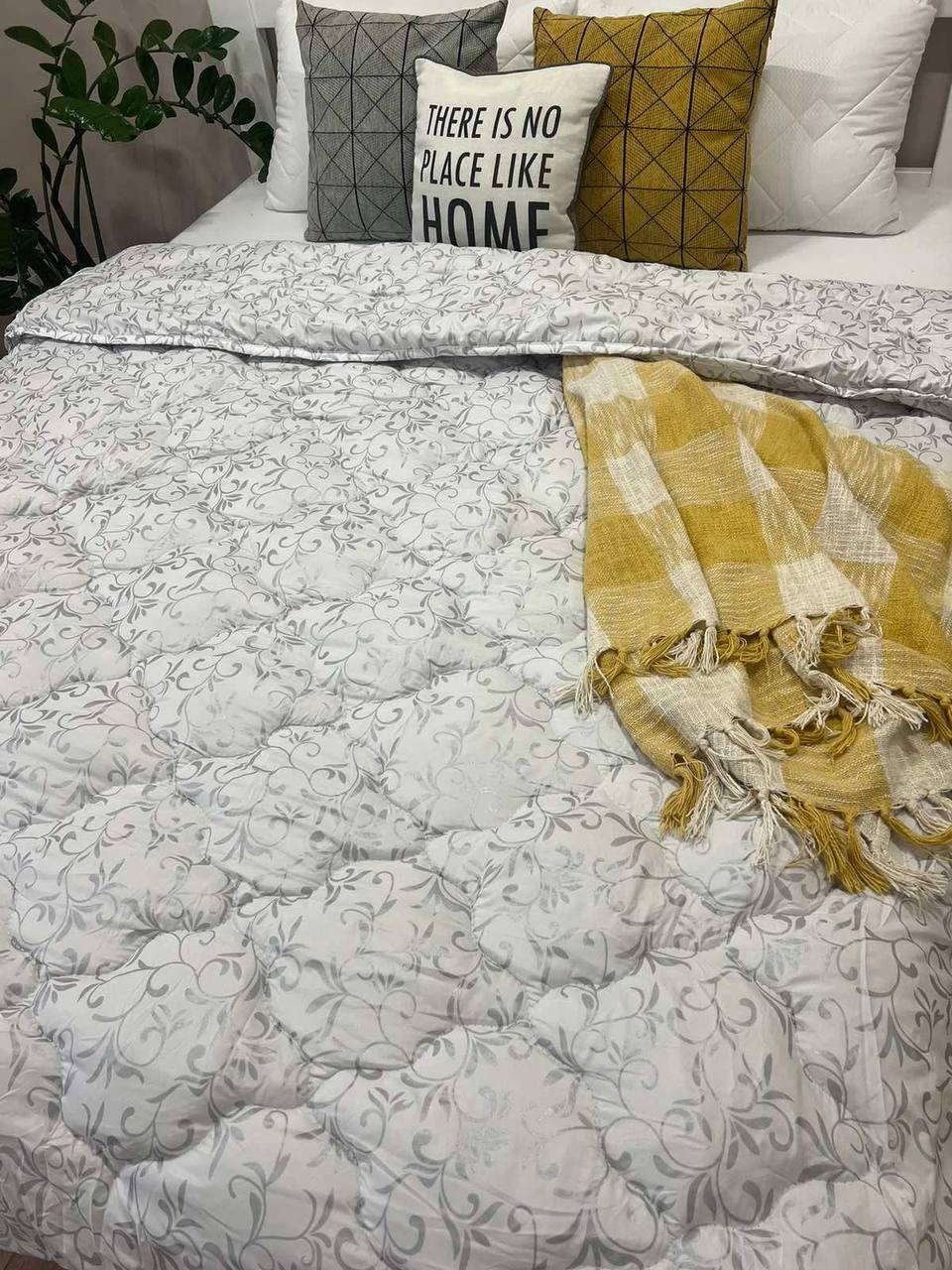 Ковдра двоспальна на холофайбері тепла антиалергенна ЛериМакс 180х210, фото 1