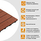 Композитна плитка WPC тик 30*30CM*2СM (D) SW-00001712, фото 5