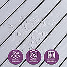 Покриття вінілове самоклеюче 3D рейки 600х600х2,8мм Білий графіт SW-00002193, фото 4