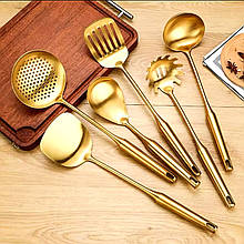 Набір кухонного приладдя 6 предметів Золото