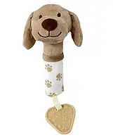 Брязкальце-пищалка Песик з прорізувачем