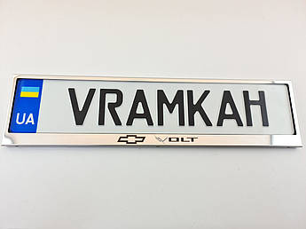 Номерна рамка для авто Chevrolet Volt Blue