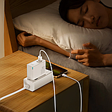 Мережевий зарядний пристрій Baseus GaN5 Pro C+U 100 W with Type-C to Type-C 1 m white (CCGP090202), фото 10