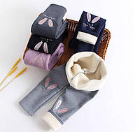 Детские лосины теплые штаны зимние на флисе/овчине на девочку. Утепленные штаны на меху на девочек.