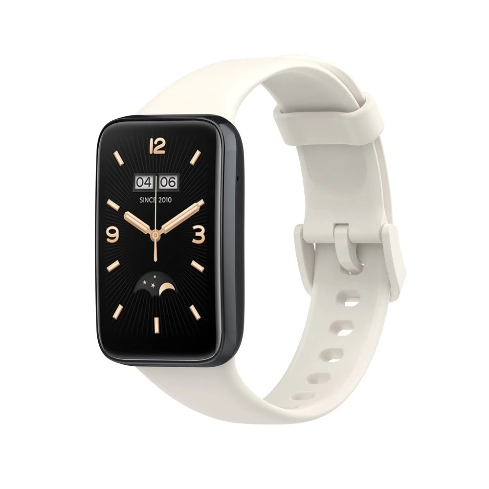 Силіконовий ремінець для Xiaomi Mi Smart Band 7 Pro Cremy white