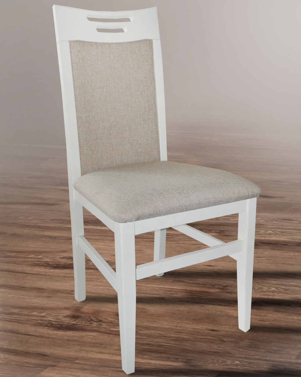 Стілець дерев'яний обідній зі спинкою Юля ваніль, фото 1